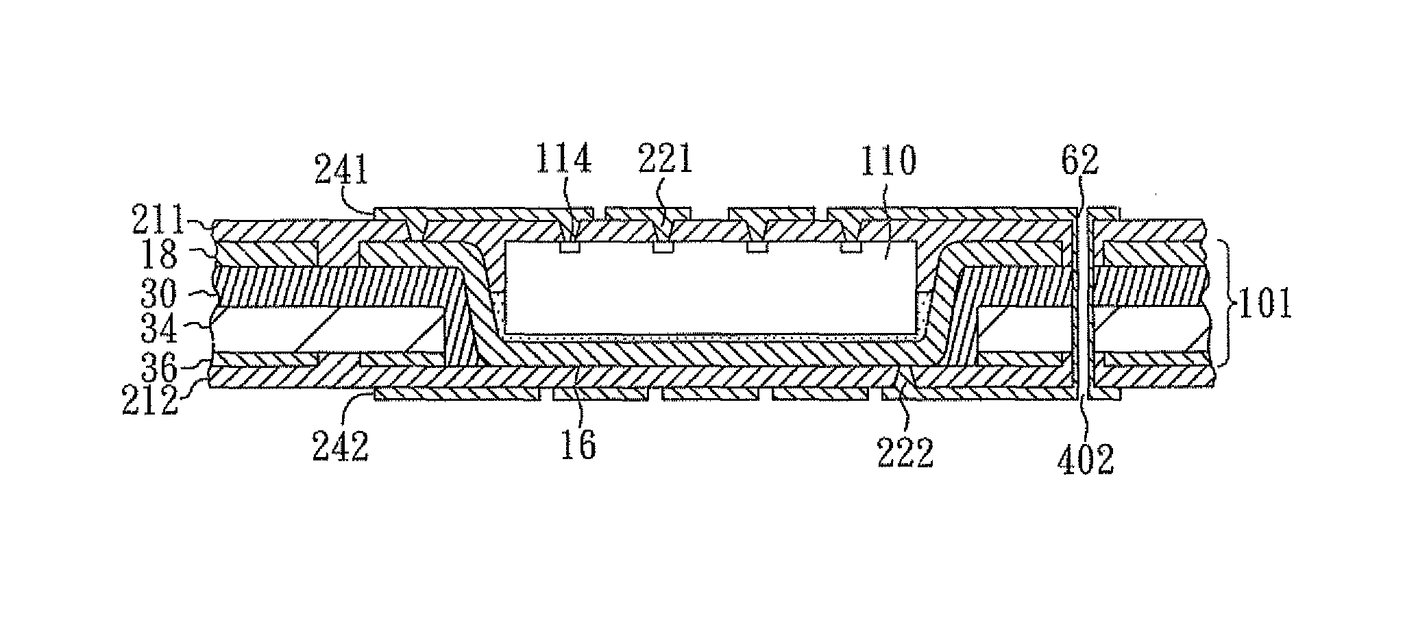 Stackable semiconductor assembly with bump/flange heat spreader and dual build-up circuitry