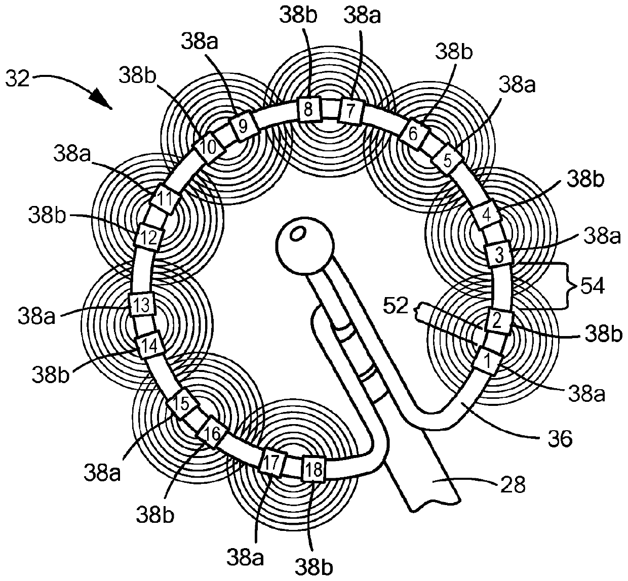 Catheter electrodes for energy management