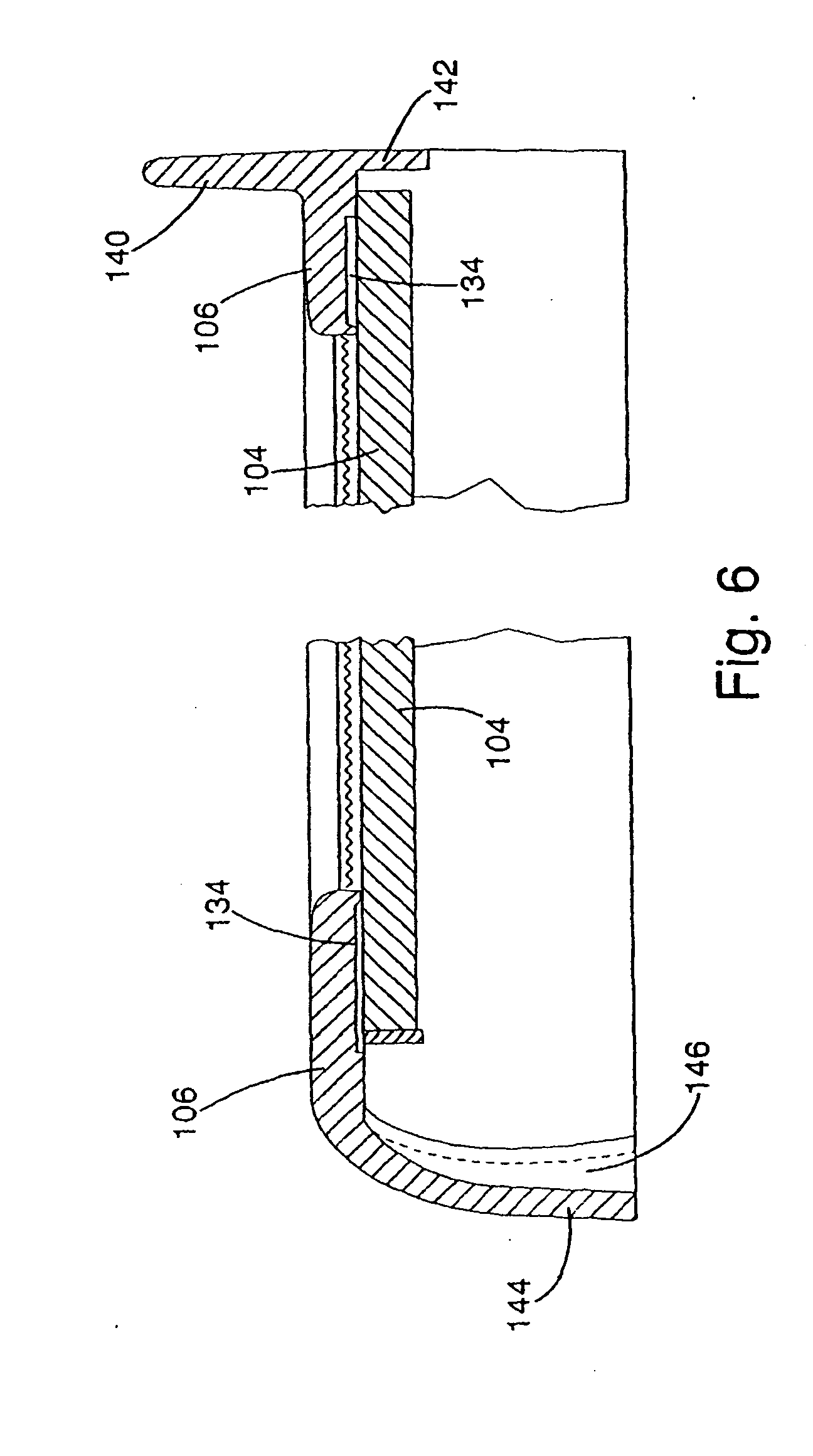 Heat staked shelf