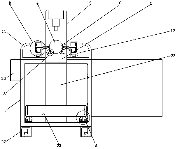 Industrial machine tool for machining circular parts