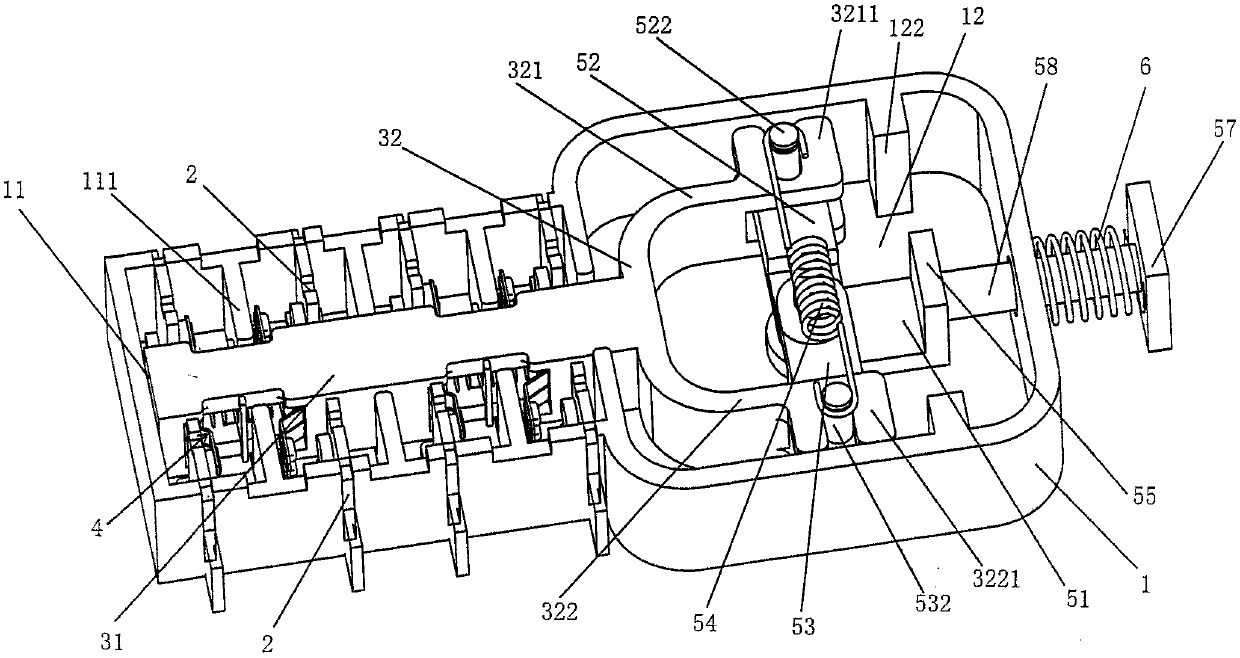 Auxiliary switch of switch device