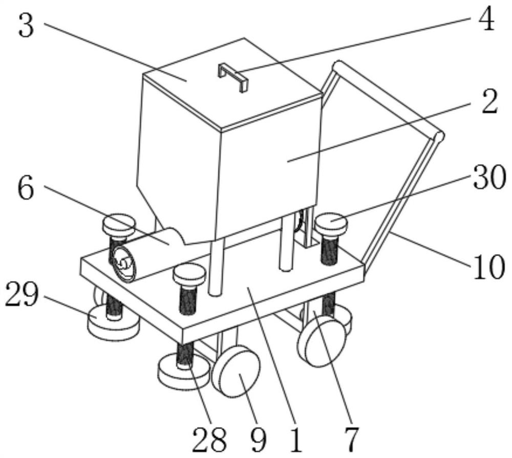 Cement storage and transportation system for municipal concrete road construction