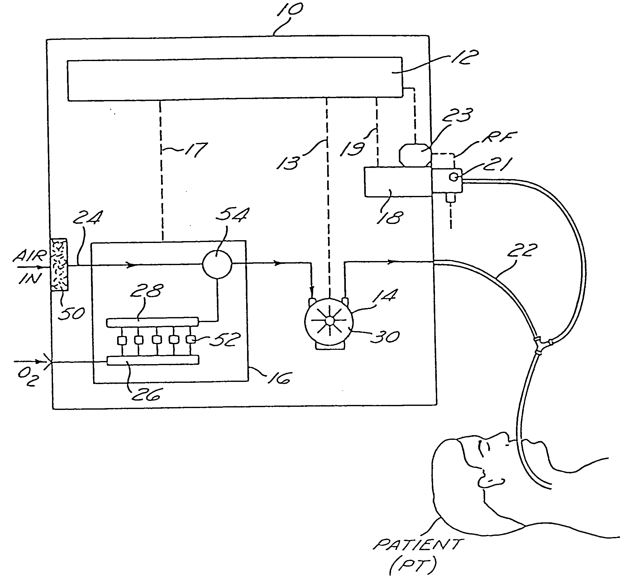 Portable drag compressor powered mechanical ventilator