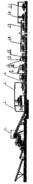 Disassembling and vehicle shell crushing assembly line for scraped car