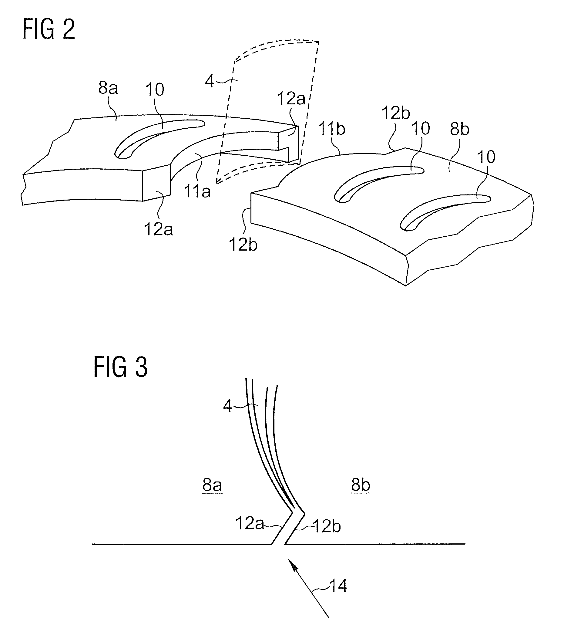 Segmented composite inner ferrule and segment of diffuser of axial compressor