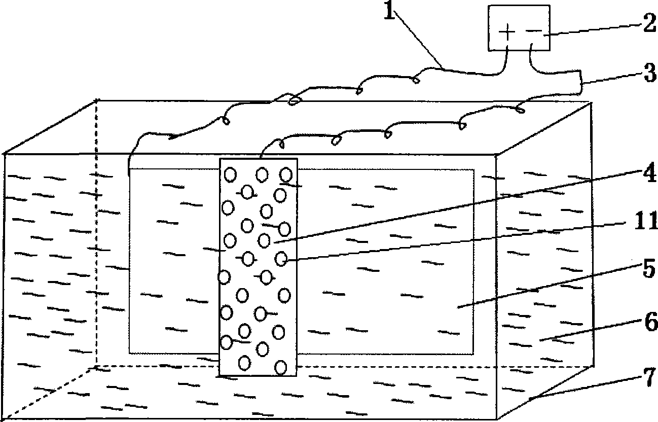 Large area light alloy micro-arc oxidization surface processing method and apparatus