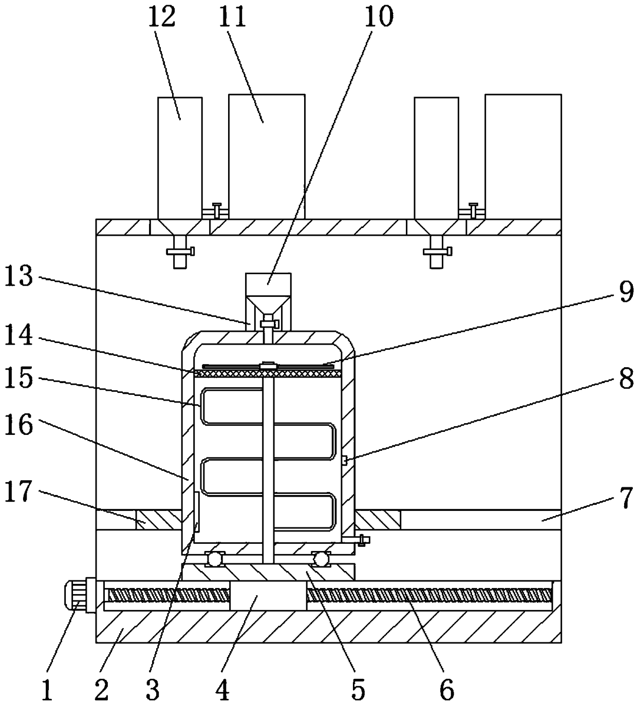 Medicament bending device being able to easily control dosage and used for medicine production