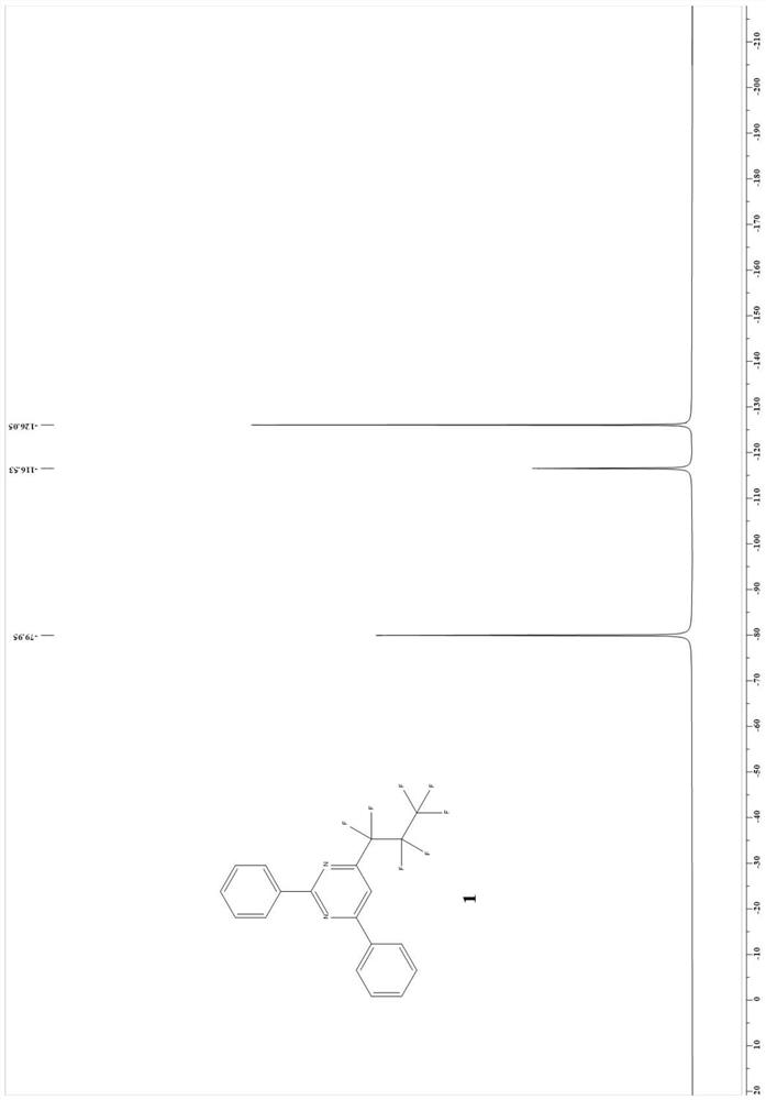 A kind of 4-perfluoroalkyl substituted pyrimidine compound and its preparation method and application