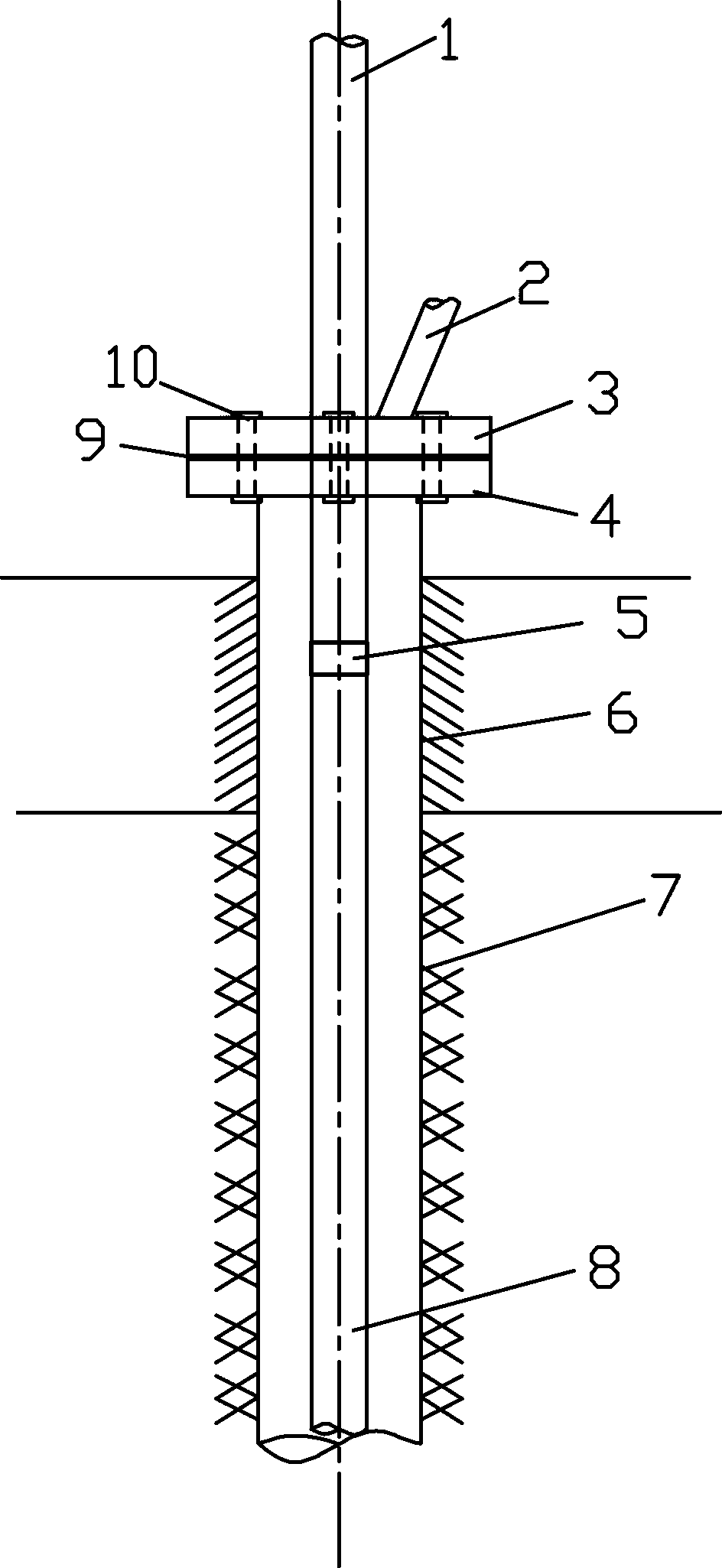 Quick grouting device and grouting method thereof