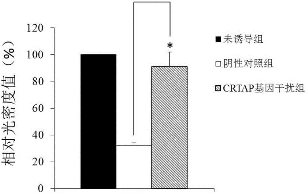 CRTAP gene and expression product thereof capable of serving as target for diagnosing and treating Alzheimer's disease