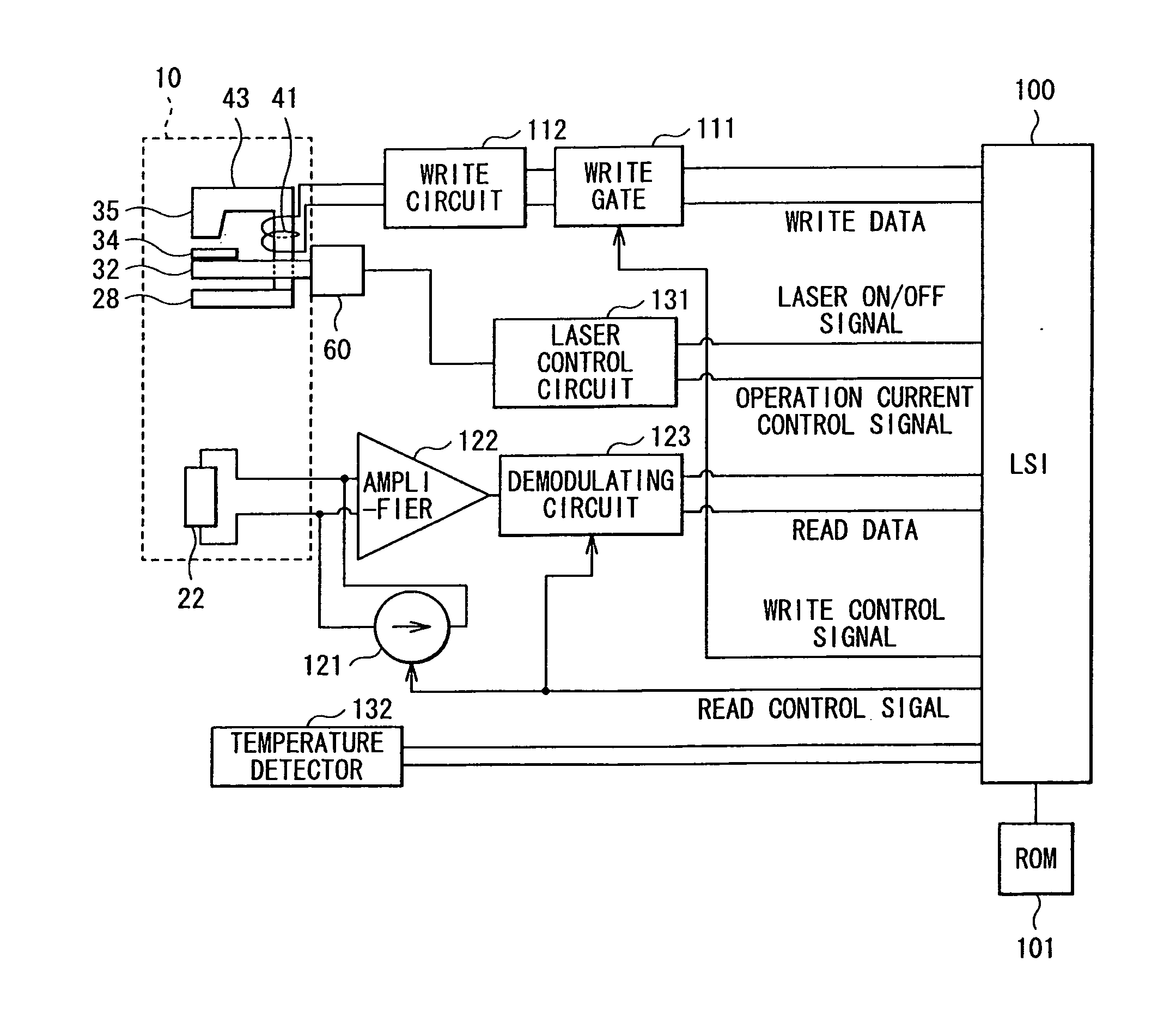 Heat-assisted magnetic write head, head gimbals assembly, head arm assembly, and magnetic disk device