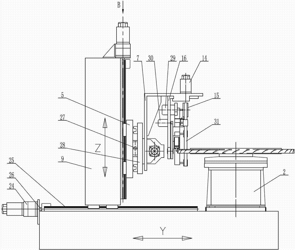 Abrasive belt grinding device applicable to inner and outer cambered surfaces of blades of aerospace blisk