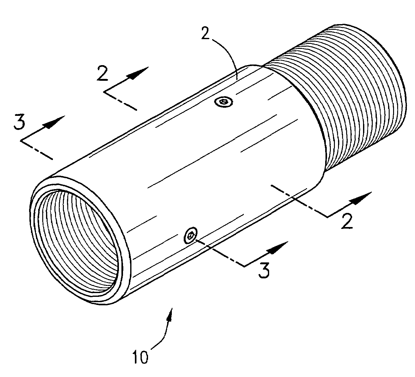 Natural gamma ray logging sub method and apparatus