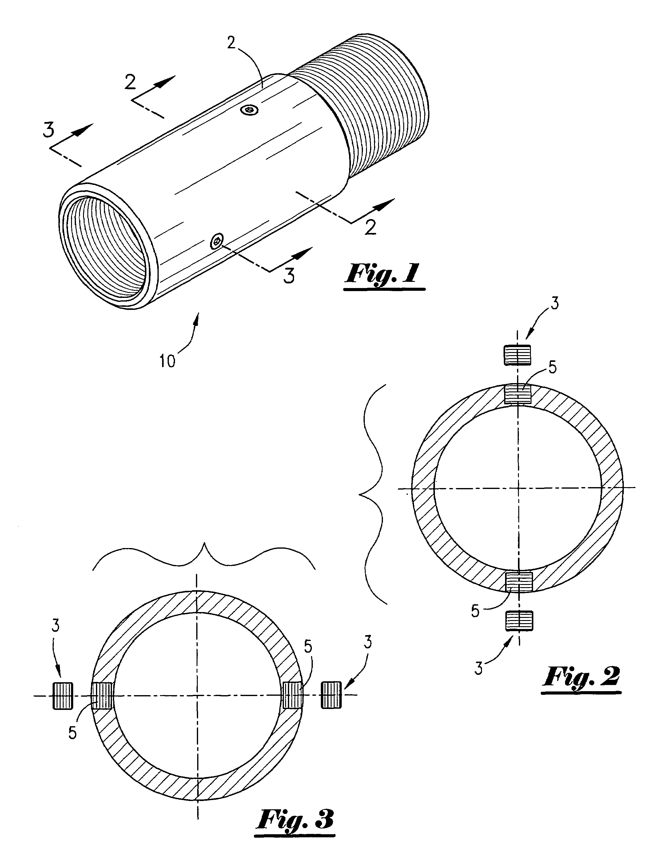 Natural gamma ray logging sub method and apparatus