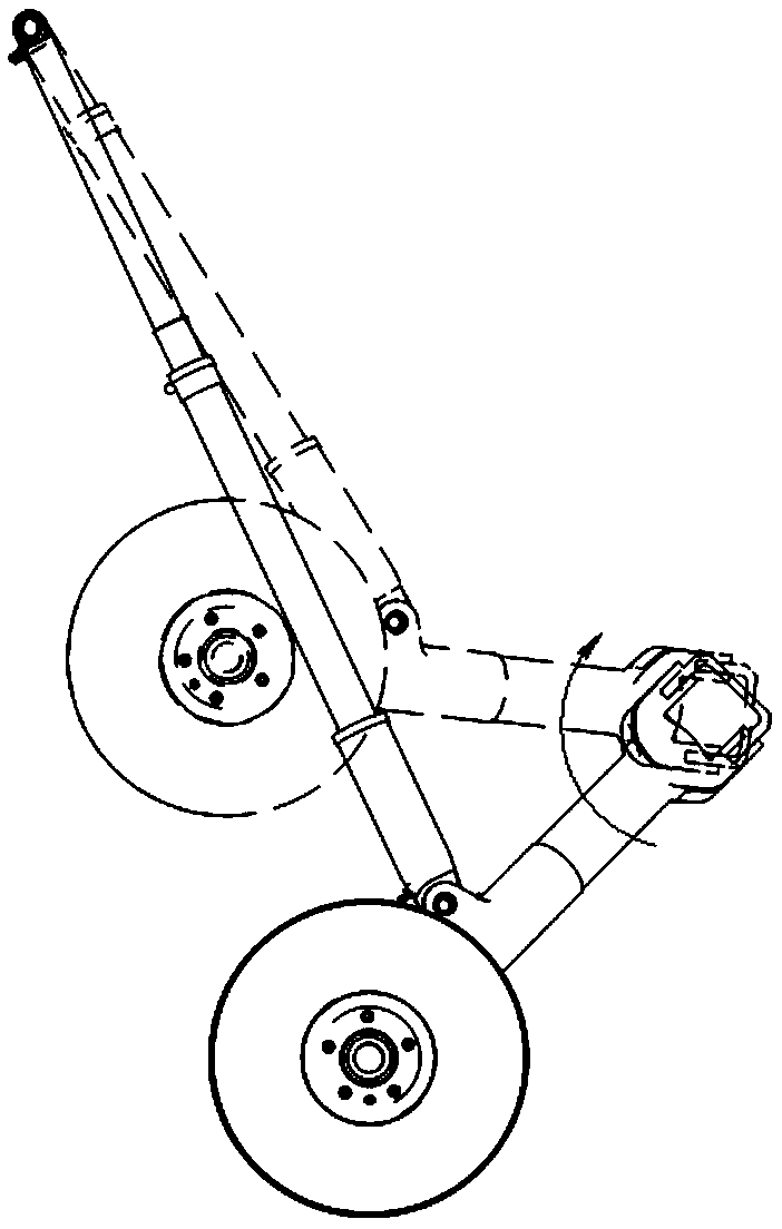 Rocker arm landing gear