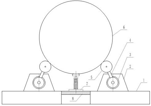 Wind power tower tube welding grounding method