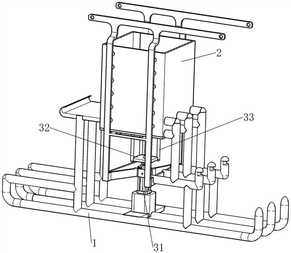 A microfiber production device based on the principle of jet spinning