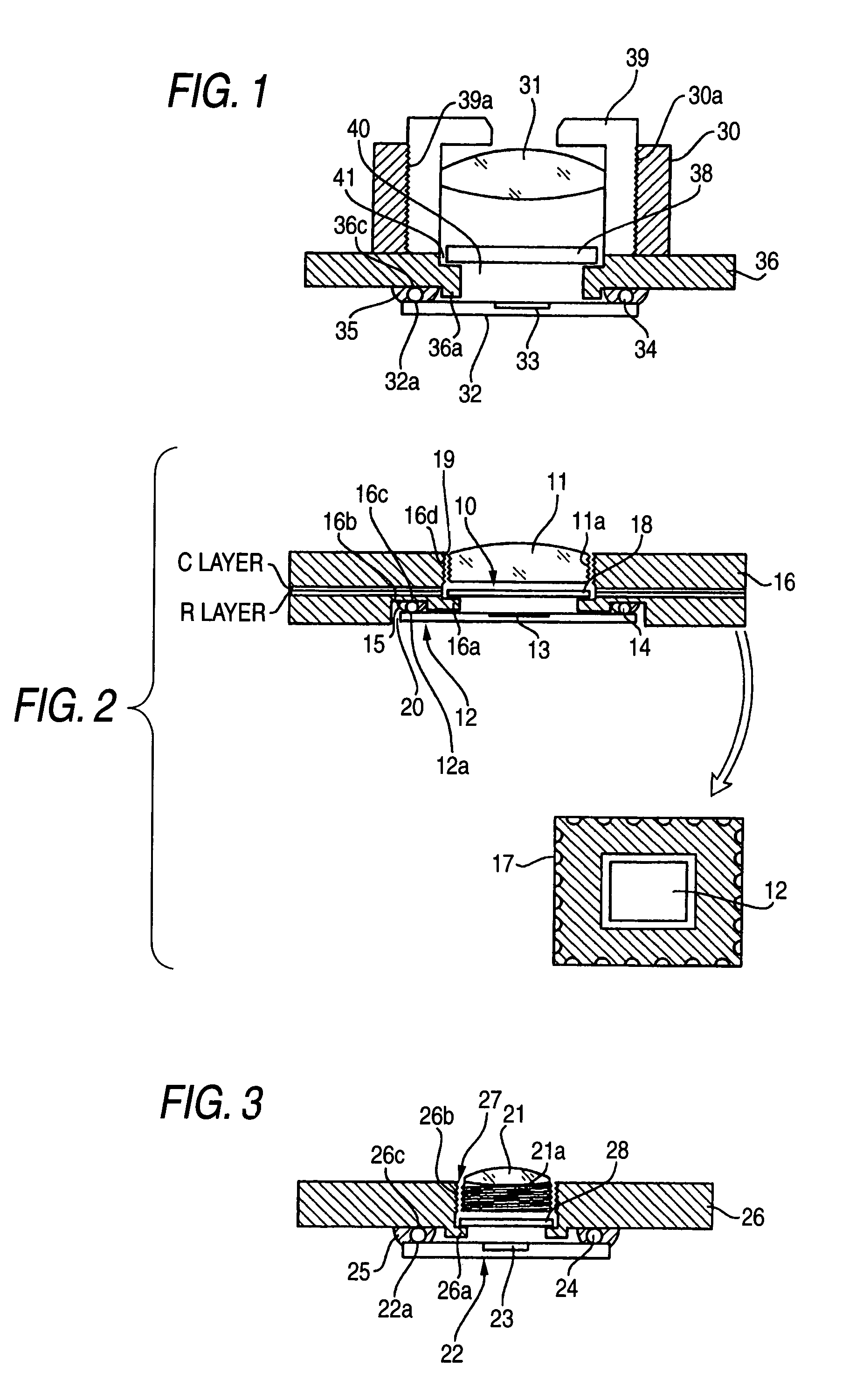 Imaging device package camera module and camera module producing method