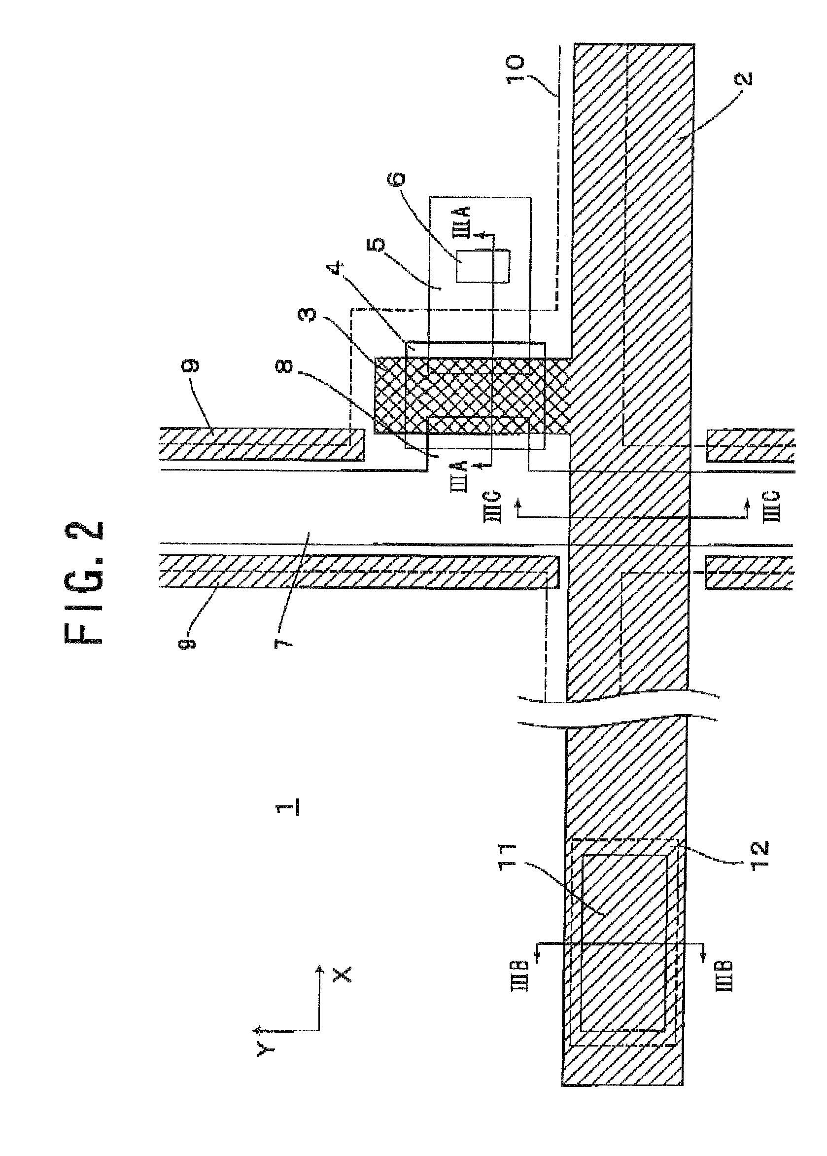 Method of forming buried wiring lines, and substrate and display device using the same