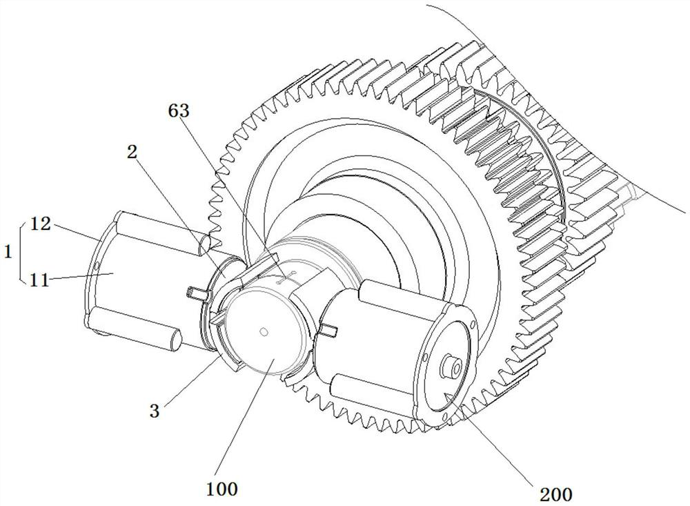 Intermediate shaft brake