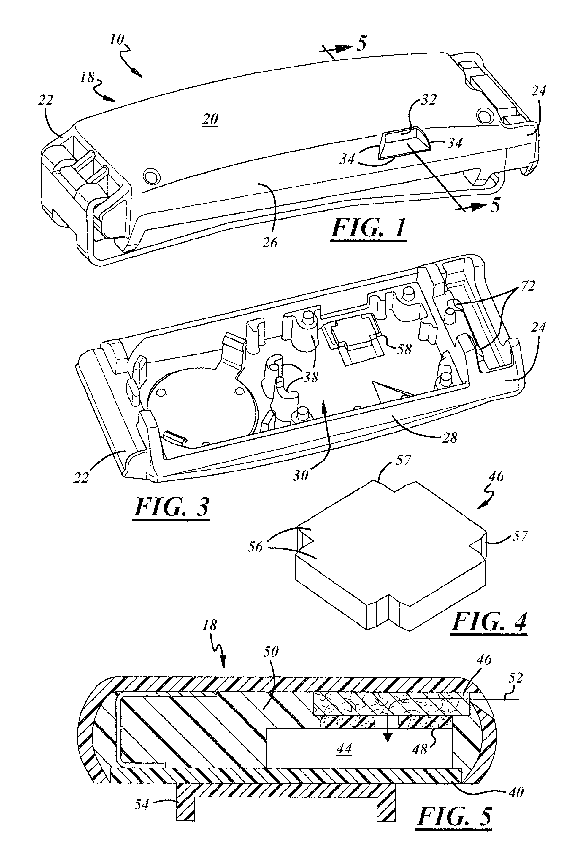 Tire pressure monitor system with side entry pressure port