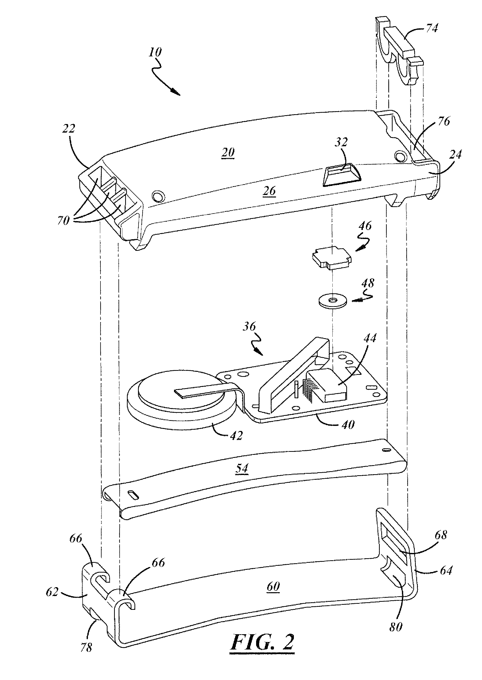 Tire pressure monitor system with side entry pressure port