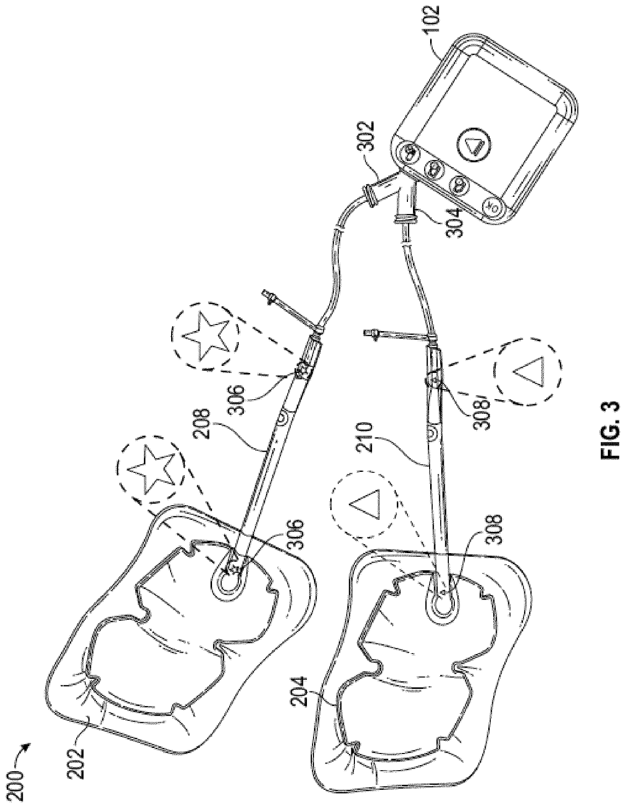 Multiple dressing negative pressure wound therapy system