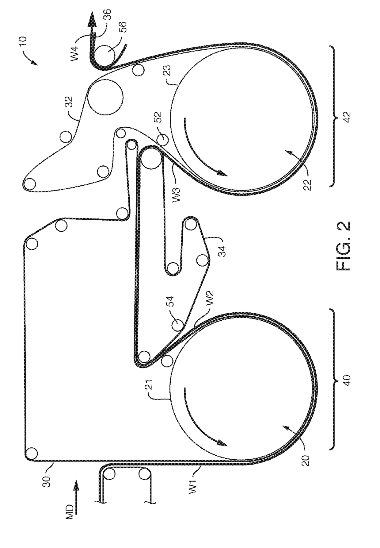 Through-air drying apparatus and methods of manufacture