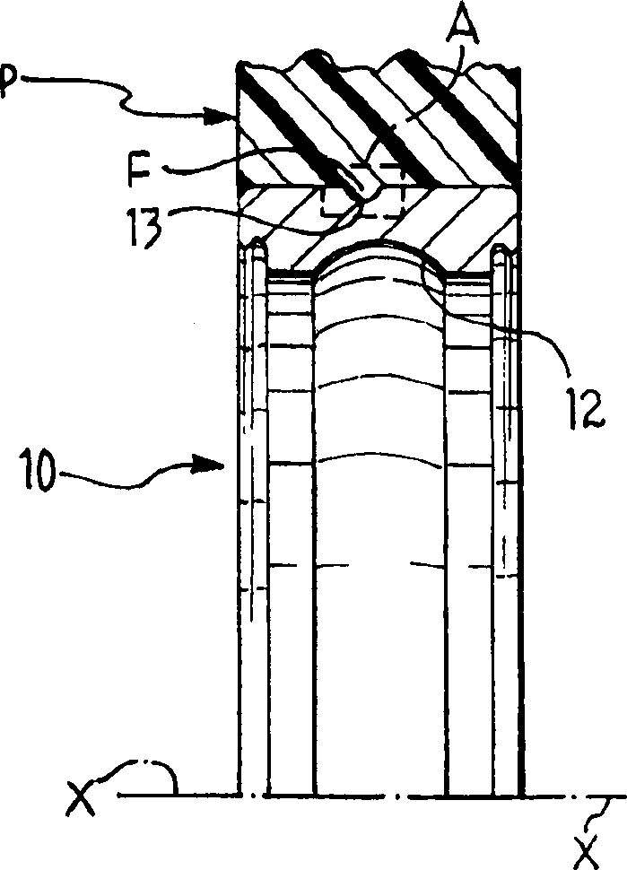 Cyclic element of rolling bearing