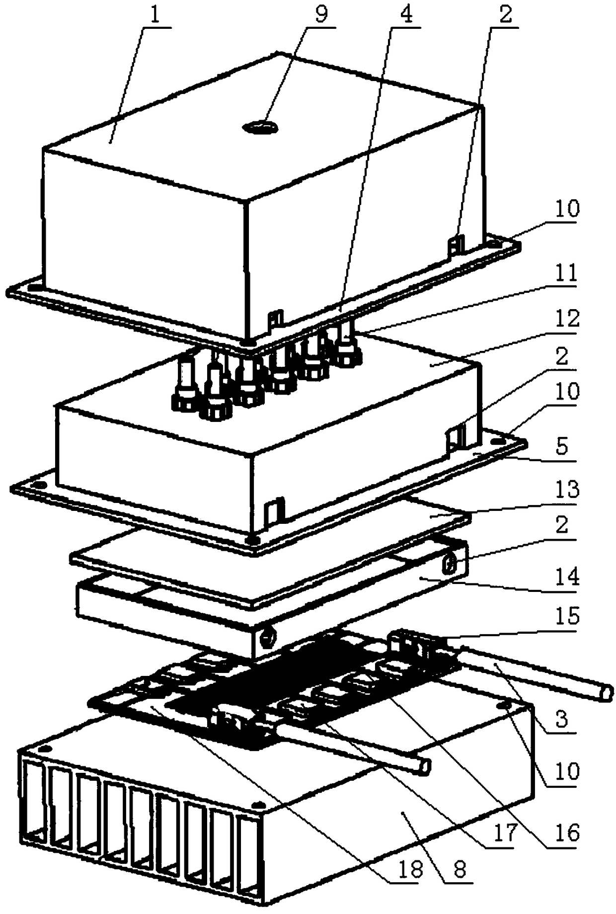 A high-voltage distributed laser energy supply unit