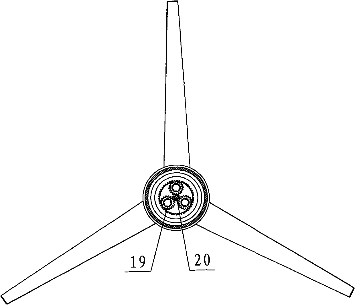 Permanent magnet semi-direct-drive type tidal power generation device