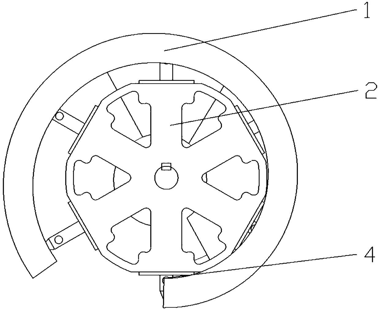 Rock crushing sampling device for asteroidenvironment