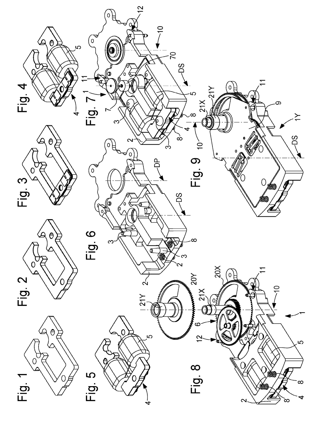 Motor module for watches