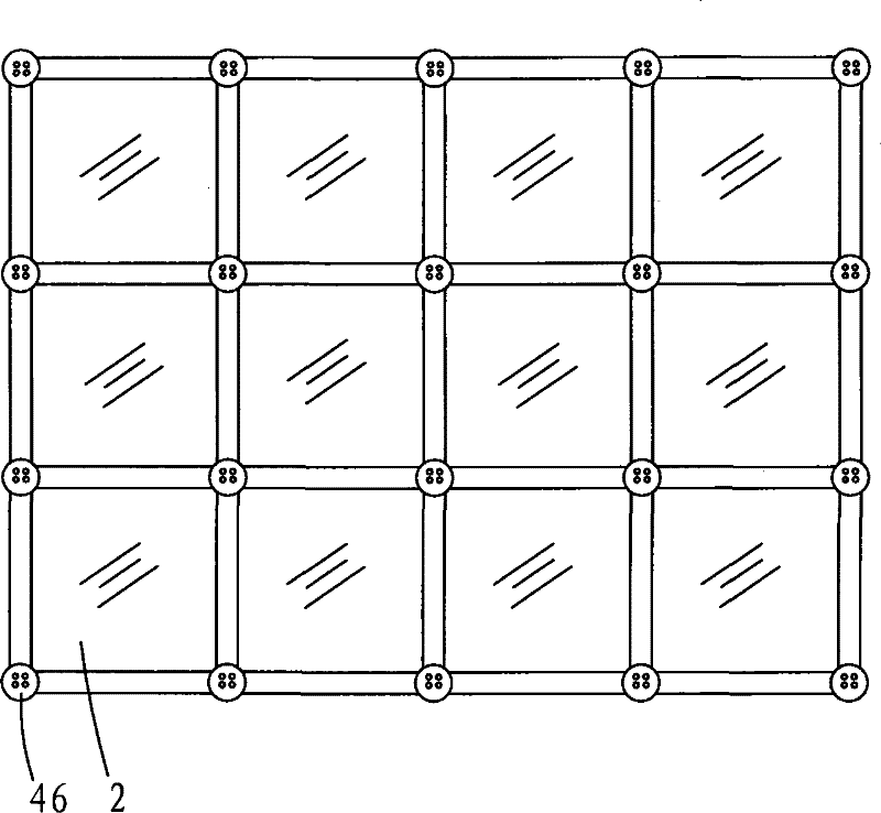 Glass curtain wall die set capable of displaying graph and text information