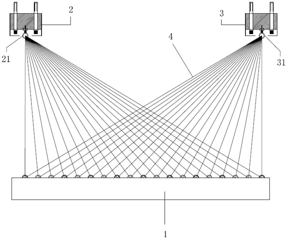 Environment-friendly art color line mounting method and structure