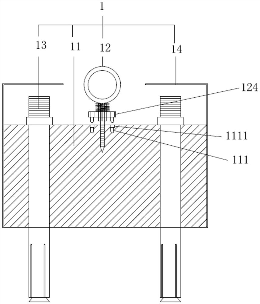 Environment-friendly art color line mounting method and structure