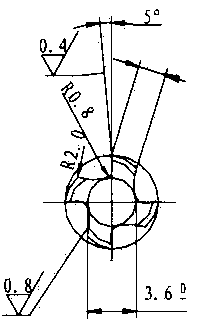 Processing method for TC4 titanium alloy spiral groove screw tap