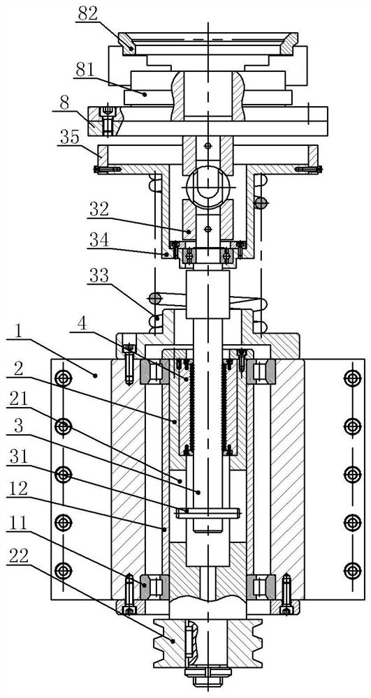 Valve seat grinding, clamping and moving device