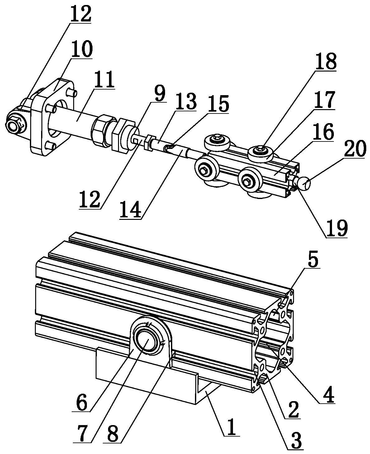 A seamless rectangular tube progressive device for pipe bending machine