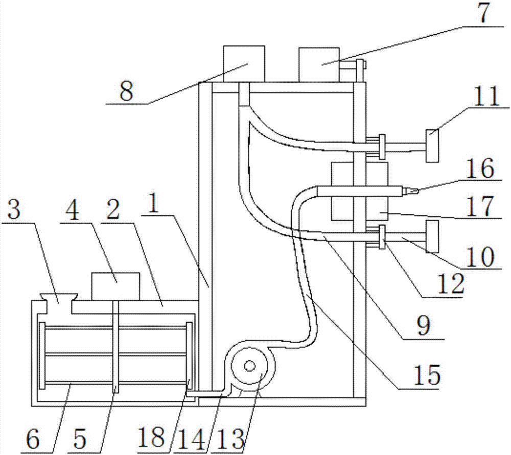 Wall paint spraying machine