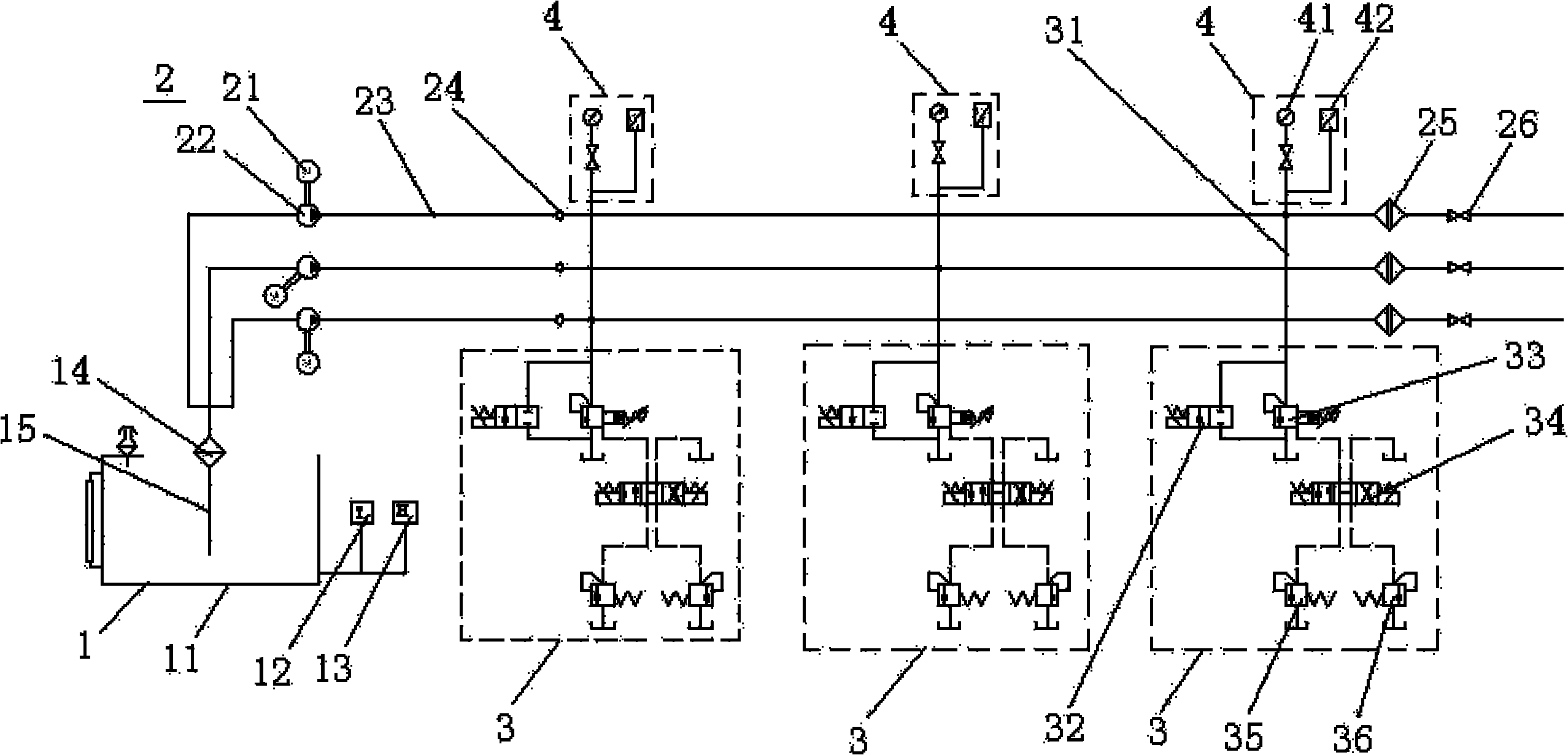 Well-head hydraulic signal generating device and operating method thereof