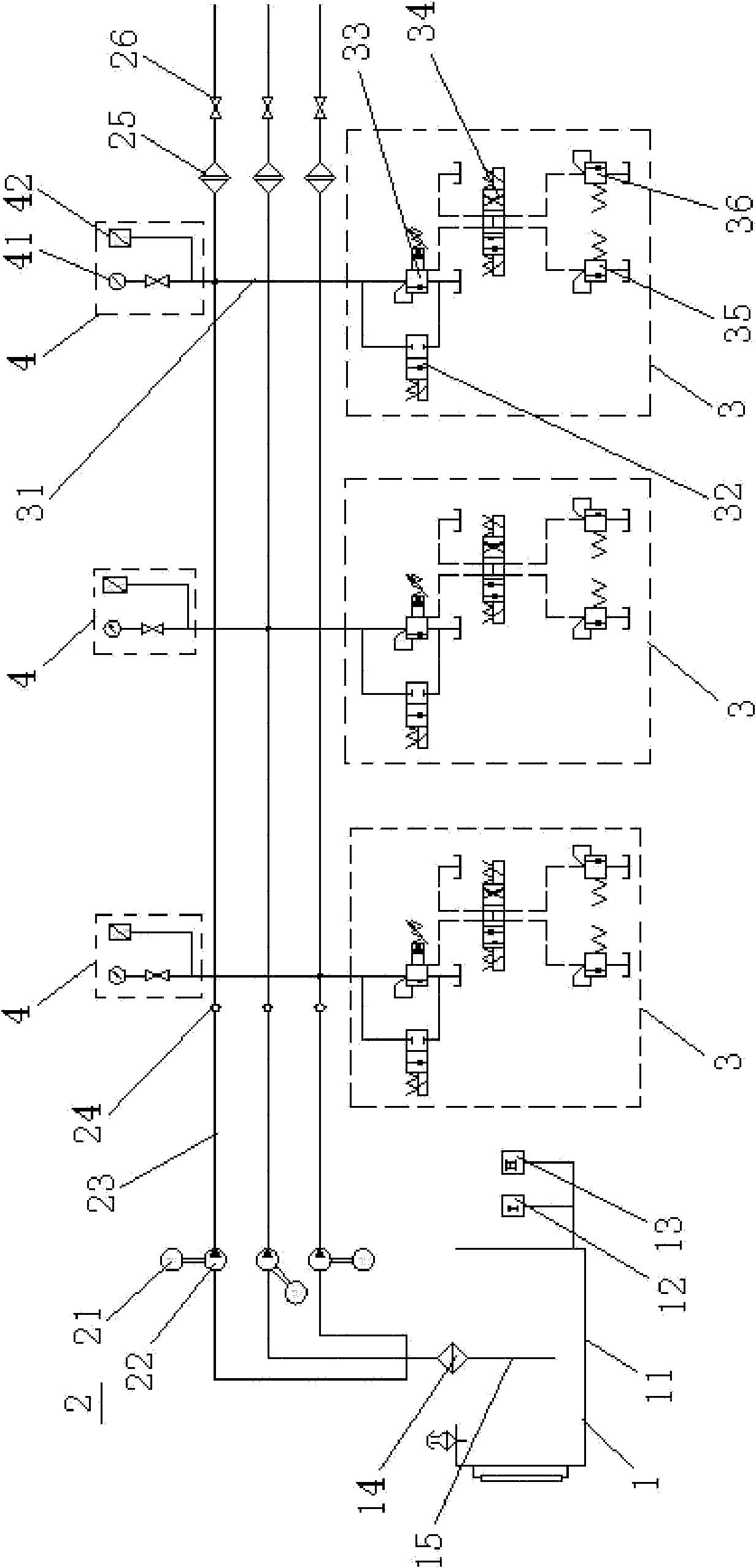 Well-head hydraulic signal generating device and operating method thereof