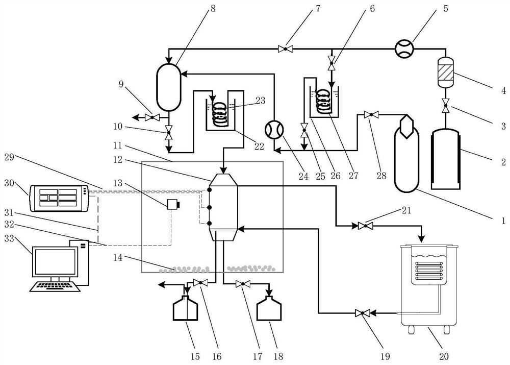 Gas condensation visualization and heat exchange characteristic detection device and method