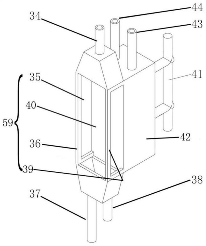 Gas condensation visualization and heat exchange characteristic detection device and method