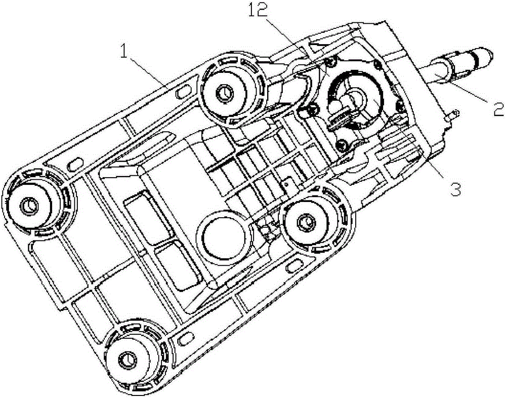 Automotive manual gear shifter convenient and fast to assemble and capable of adjusting clearance automatically