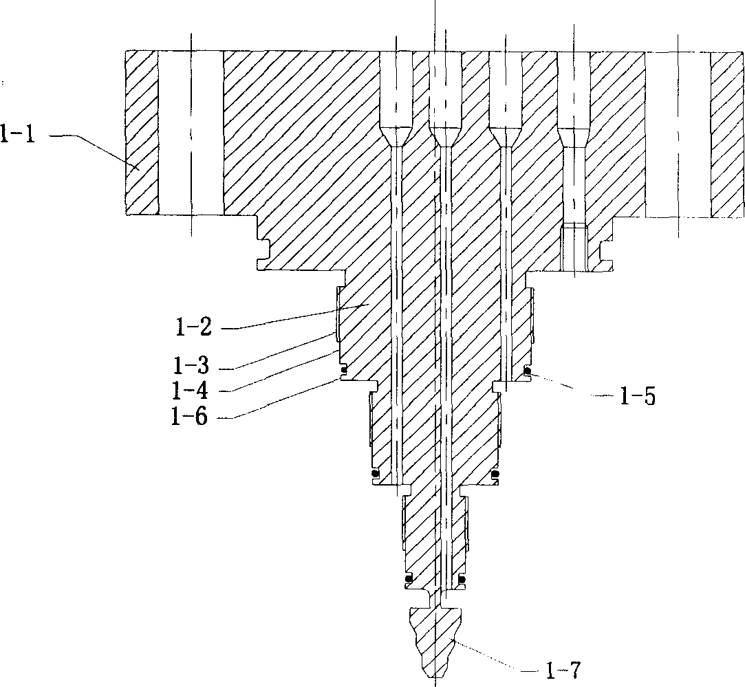 Nozzle for micro and nano material preparation by interior mixing supercritical fluid