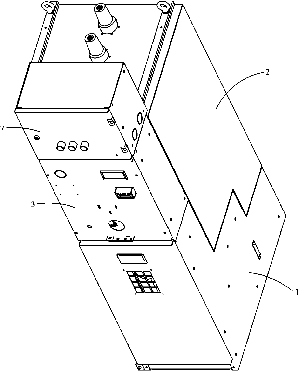 Gas insulated looped-network switch equipment