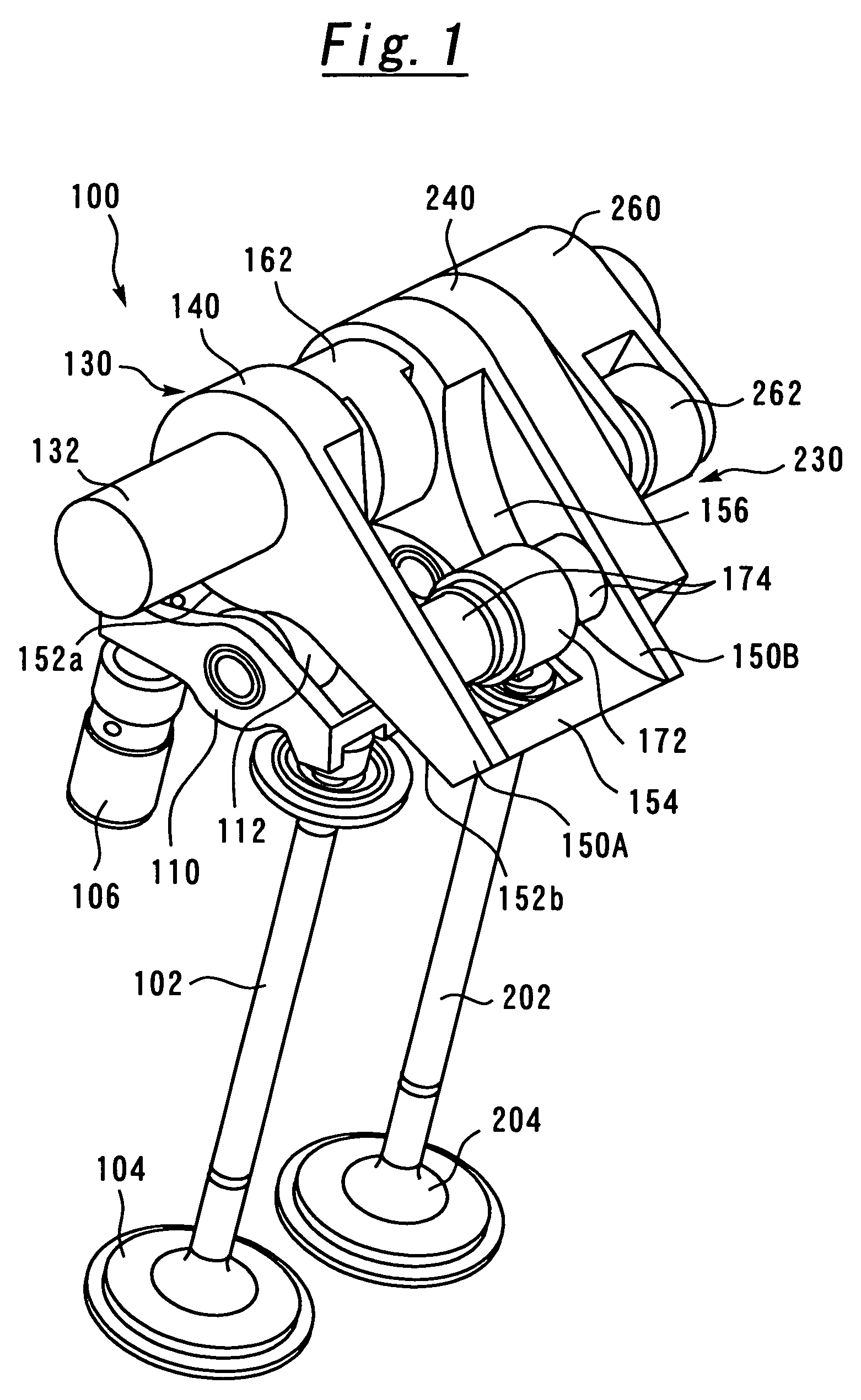 Variable valve operating device