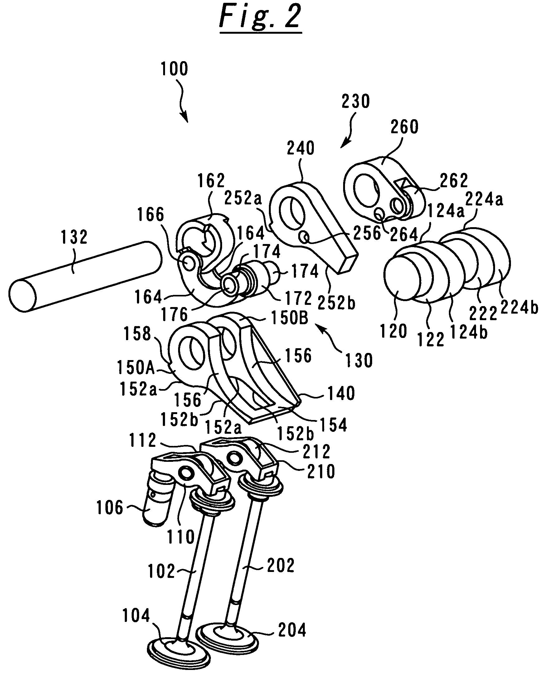 Variable valve operating device