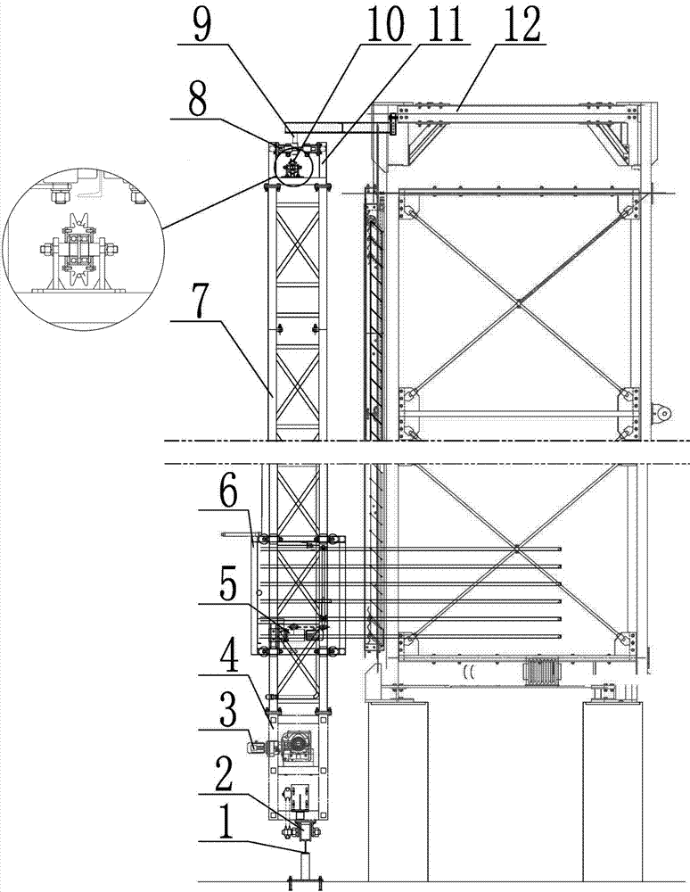 Washing device of power station indirect air cooler